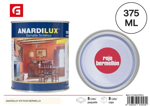 [172447053] Pintura acrílica rojo bermello 375ml - Pinturas de ferretería