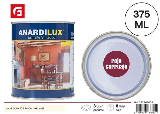 [172447059] Pintura acrílica rojo carruajes 375ml - Pinturas de ferretería