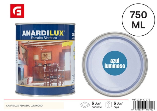[172447072] Pintura Anardilux 750 azul luminoso - Pinturas acrílicas