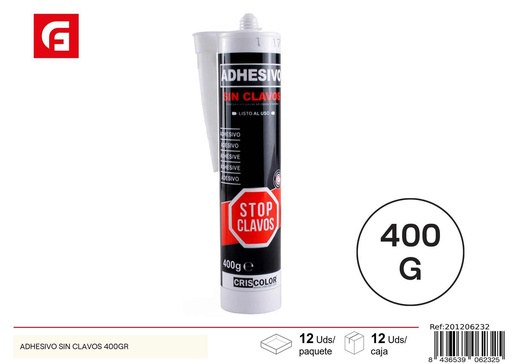 [201206232] Adhesivo Criscor para construcción 400g - Materiales de construcción