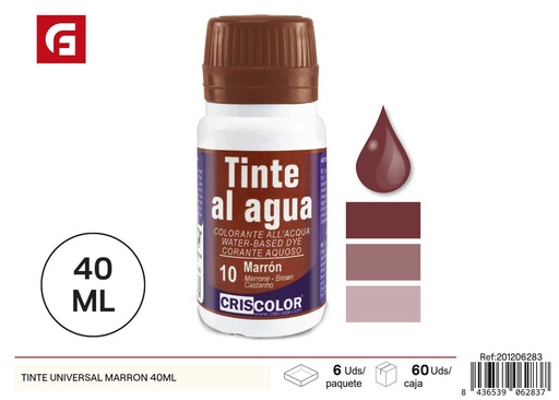[201206283] Tinte universal marrón 40ml - Pintura y productos de ferretería