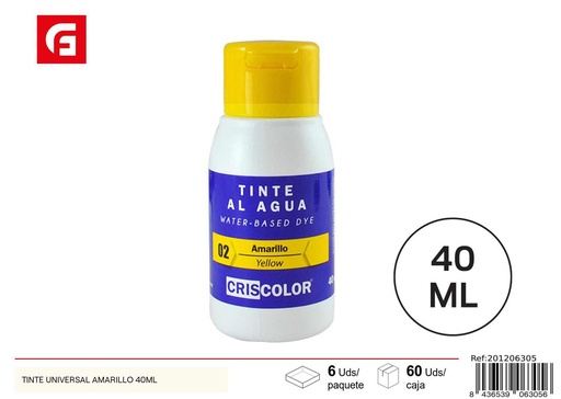 [201206305] Tinte universal amarillo 40ml para todo tipo de materiales