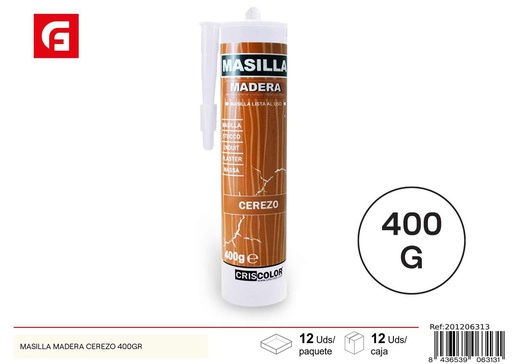 [201206313] Masilla madera color cerezo 400gr para reparaciones
