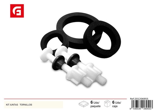 [201206955] Kit unión juntas y tornillos - Accesorios de baño