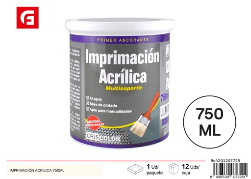 [201207725] Imprimación acrílica gris 750ml - Pinturas y barnices