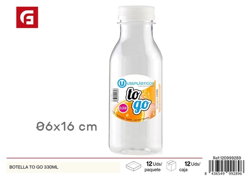 [120999289] Botella para llevar de plástico 330 ml - Artículos de cocina