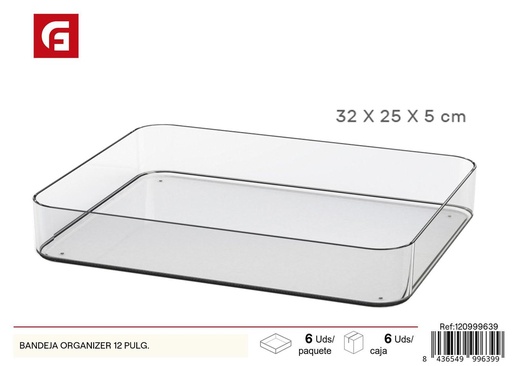 [120999639] Bandeja organizadora de plástico 12 pulgadas - Organización del hogar