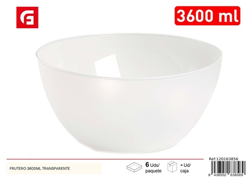 [120163856] Frutero transparente 3600ml - Utensilios de cocina