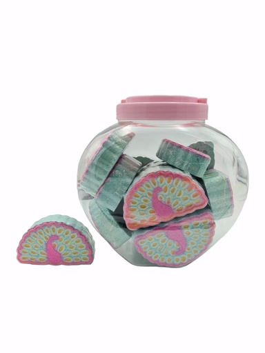 [8436559476447] Bomba de baño Pavo Real 150g 18 uds - Productos de cuidado personal
