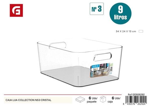 [120926292] Caja organizadora Lua Collection NS3 cristal - Almacenamiento y organización
