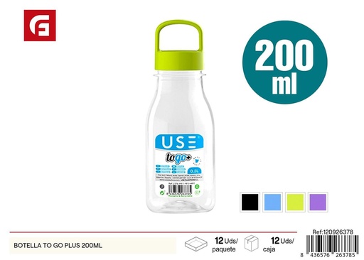 [120926378] Botella To Go Plus 200ML - Botellas de plástico