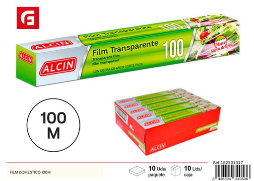[182501317] Film doméstico 100m para envolver y conservar alimentos
