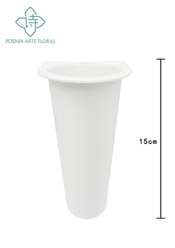 [8437014669121] Cono de pared de flores plásticas - Decoración para el hogar