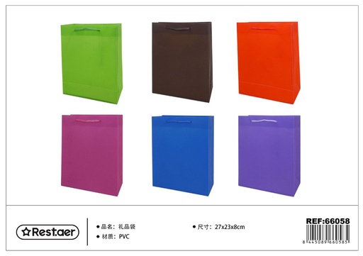 [66058] Bolsa de regalo de PVC 27x23x8cm - Artículos de regalo