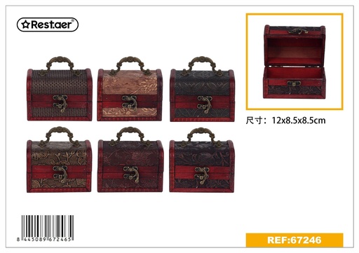 [67246] Caja de madera de densidad 12x8.5x8.5 cm - Artículos de regalo
