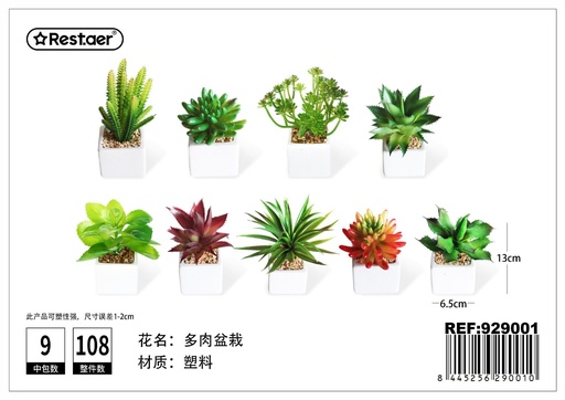 [929001] Planta artificial de macetas 6.5*13CM - Decoración artificial