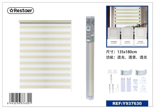 [Y937630] Estor noche y día beige 135x180 cm - Ventanas y persianas