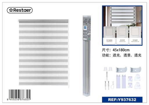 [Y937632] Estor noche y día gris 45 cm - Persianas y estores