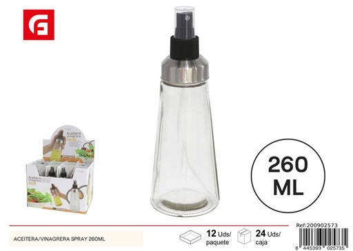 [A002040] Aceitera/vinagrera spray 260 ml - Vidrio y cerámica