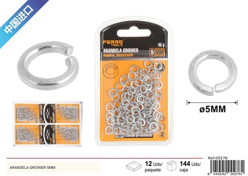 [00276] Arandela Grower 5 mm - Herrajes y accesorios