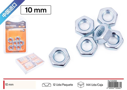 [00286] Tuerca de 10mm - Ferretería y fijaciones