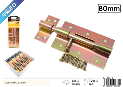 [00616] Pestillo pesado 80mm - Herrajes y accesorios