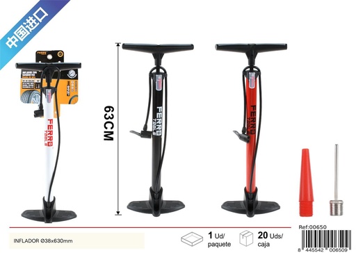 [00650] Inflador Ø38x630mm para neumáticos de bicicleta