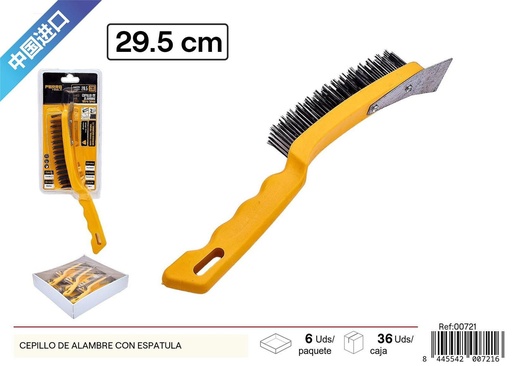 [00721] Cepillo de alambre con espátula - Ferretería