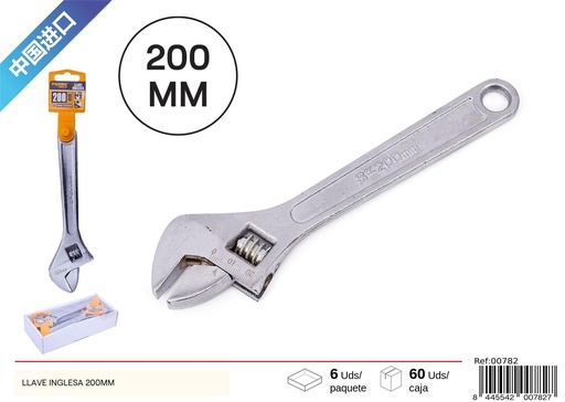 [00782] llave inglesa 200 mm - Herramientas