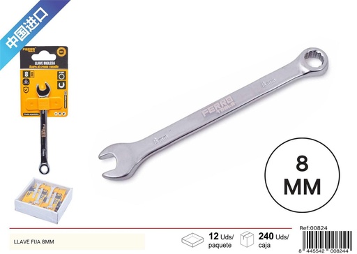 [00824] LLave fija 8mm - Herramientas de ferretería