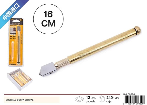 [00880] Cuchillo cortador de cristal - Herramientas de ferretería