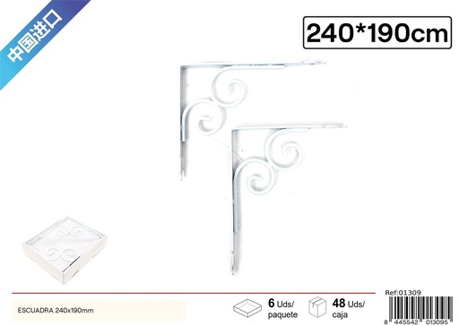 [01309] Escuadra 240x190 mm - Herramientas de ferretería y precisión