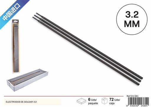 [01381] Electrodos de soldar 3.2 mm - Herramientas de soldadura