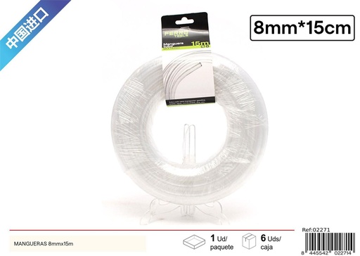 [02271] Manguera de 8 mm x 15 m - Accesorios de jardín