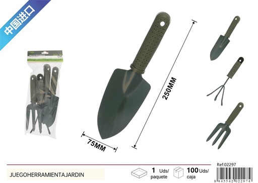 [02297] Juego de herramientas de jardín 4 piezas - Accesorios de jardín