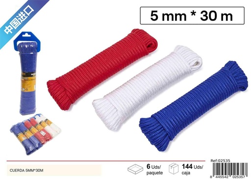 [02535] Cuerda de 5mm x 30m - Accesorios de ferretería