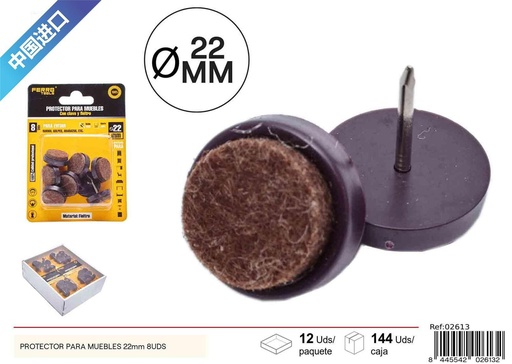[02613] Protector para muebles 22mm (8 unidades) - Protectores para muebles