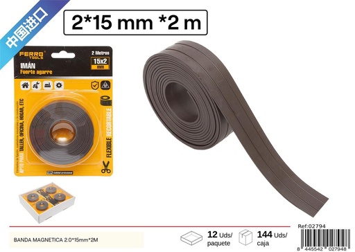 [02794] Banda magnética 2.0*15mm*2m - Accesorio de ferretería