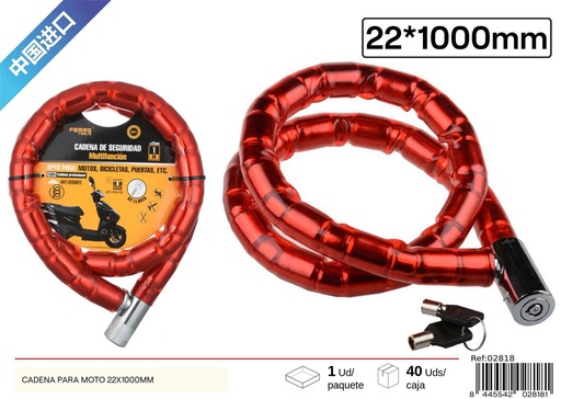 [02818] Cadena para moto de 22x1000 mm - Accesorios de bicicleta