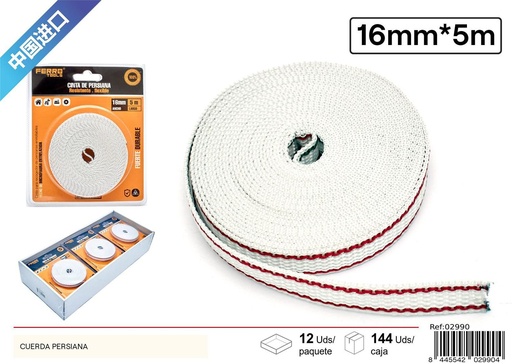 [02990] Cuerda persiana 16mm x 5m - Accesorios de cortinas