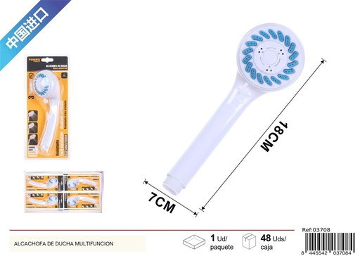 [03708] Alcachofa de ducha de 3 funciones - Accesorios de baño