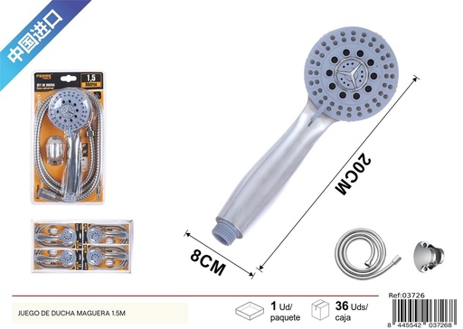 [03726] Juego de manguera de ducha 1.5M - Accesorios de baño