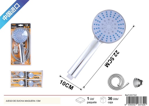 [03732] Set de ducha delfín 1.5 m - Accesorios de baño