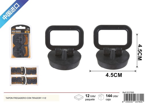 [03780] Tapón para fregadero con tirador (1-1/2 - 2 pcs) - Accesorios para baño