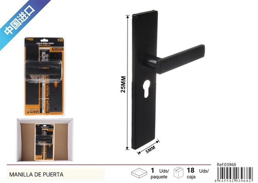 [03968] Manilla de puerta 50x250mm eje 47mm - Accesorios para puertas