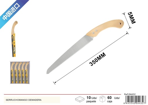 [04432] Serrucho mango de madera - Herramientas de ferretería