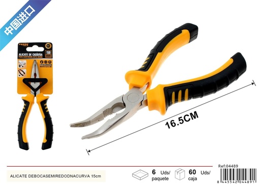 [04489] Alicate de boca curvada 15 cm - Herramientas de ferretería