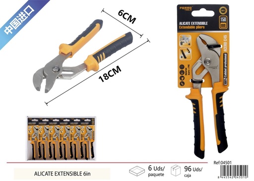 [04501] Alicate extensible de 15 cm - Herramientas de ferretería