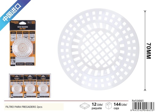 [04865] Filtro para fregadero 2pcs - Accesorios para plomería