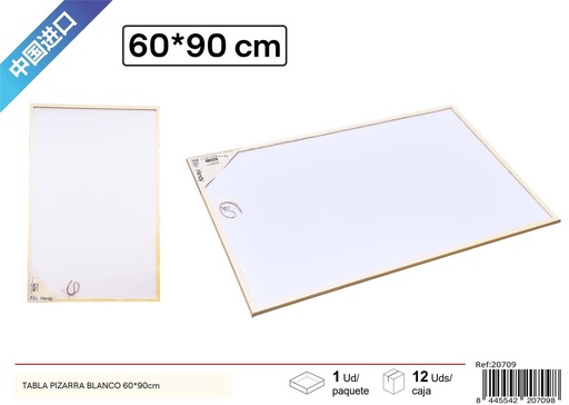 [20709] Tabla pizarra blanca 60x90 cm - Material escolar